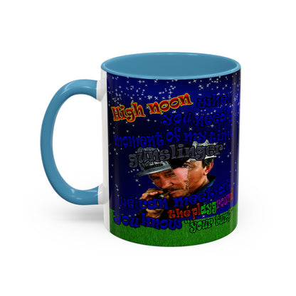 high noon - Accent Mug ('snoops' background)