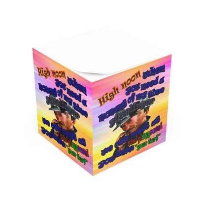 high noon - note cube (color blur)