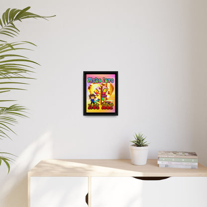 love peace - framed canvas art (color blur)