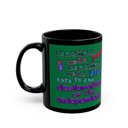 declaration of the independents - Black Mug (dark green)