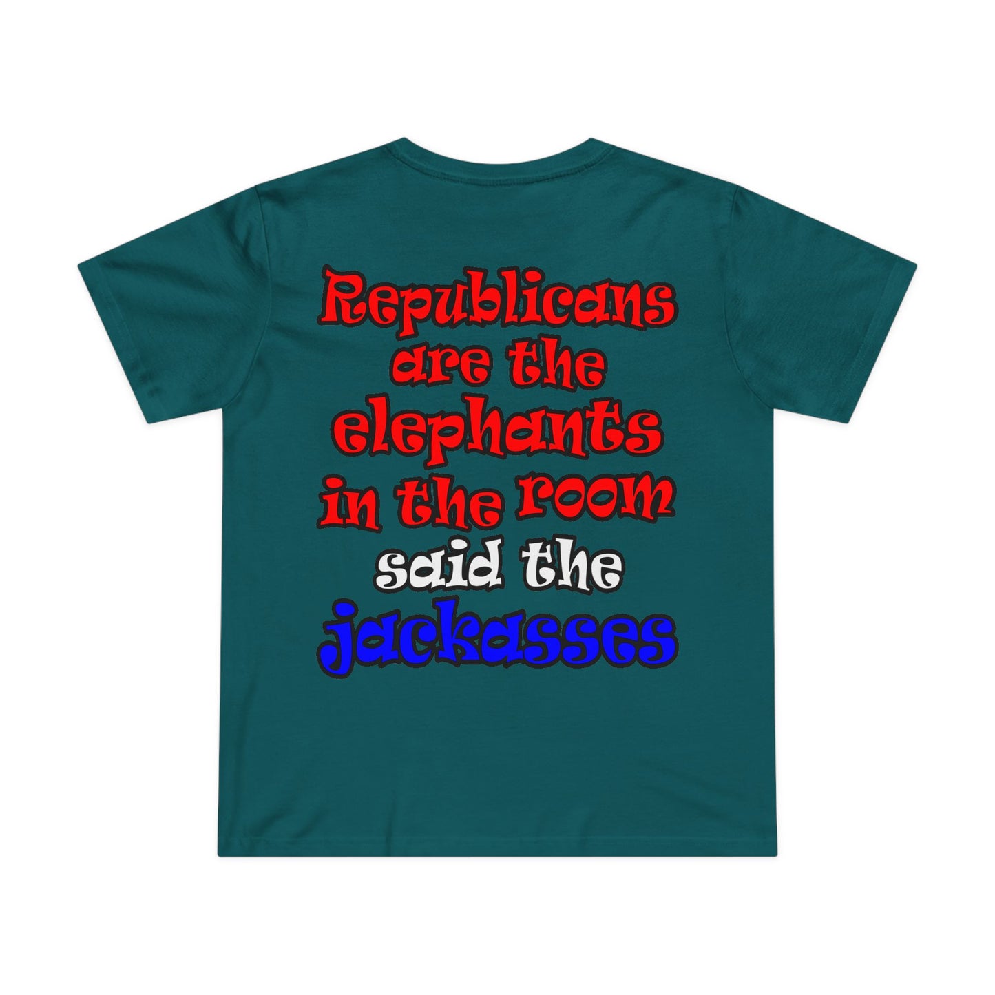 donkeys and elephants - Women’s Maple Tee