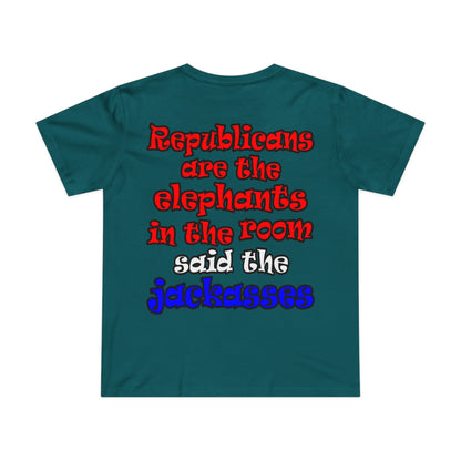 donkeys and elephants - Women’s Maple Tee