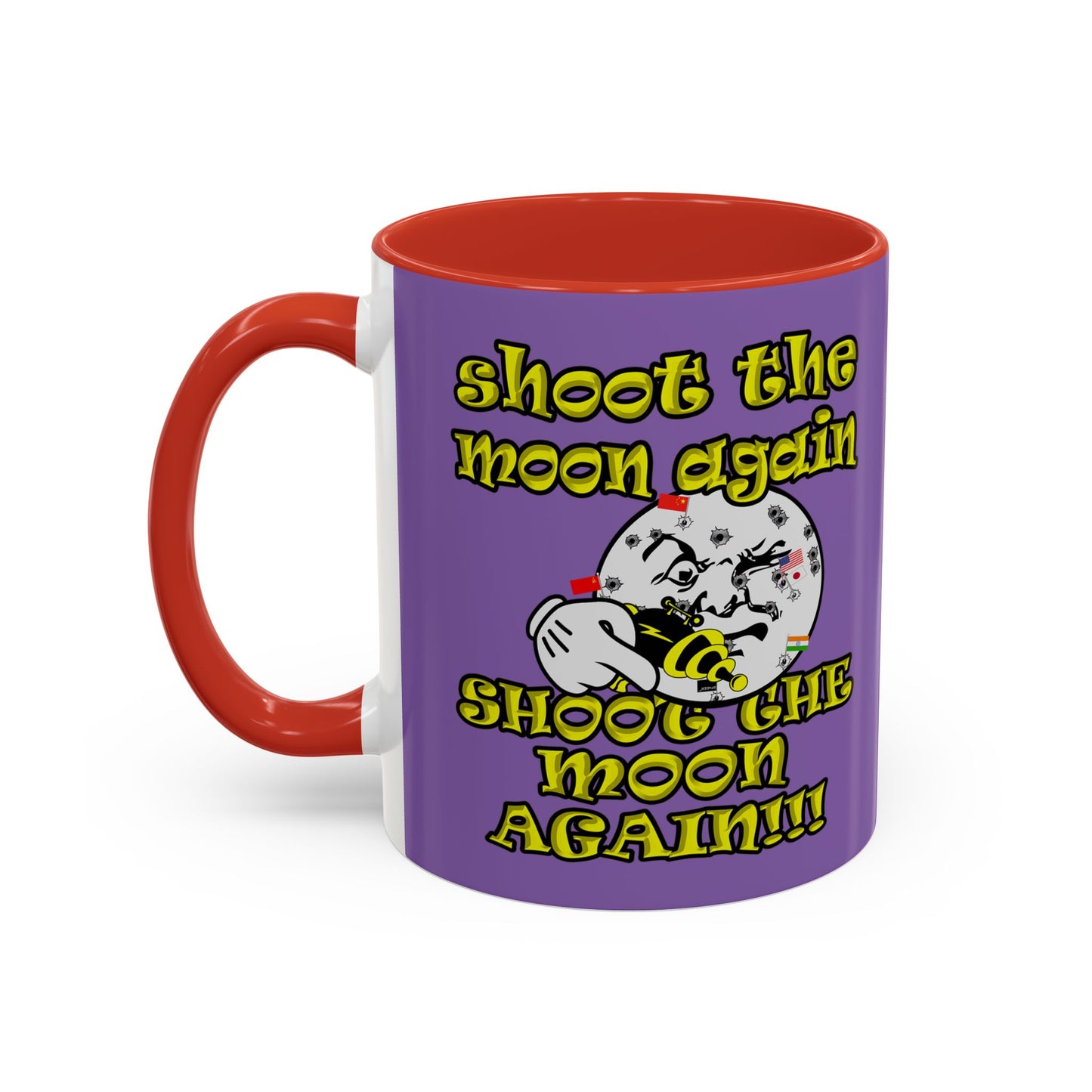 shoot the moon again - Accent Mug (light purple)
