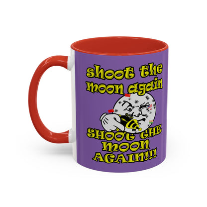 shoot the moon again - Accent Mug (light purple)