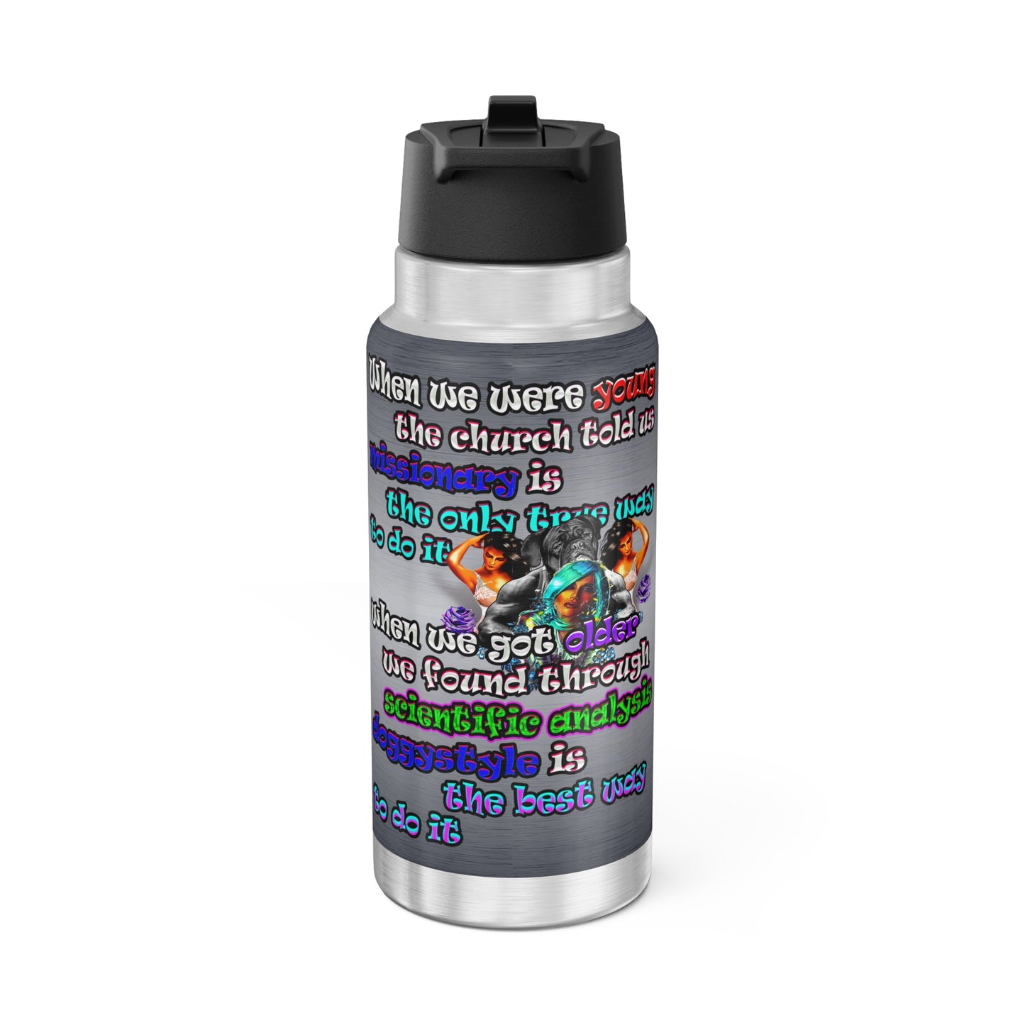 doggystyle - Gator Tumbler, 32oz  (brushed nickel)