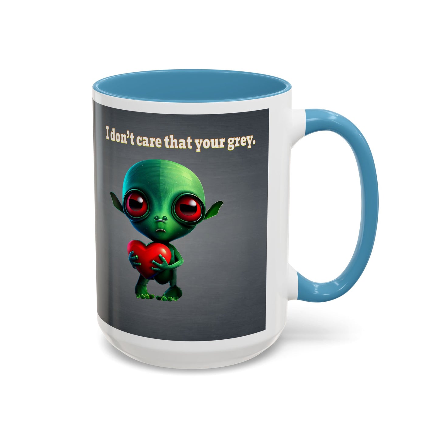 I don't care that your grey - Accent Mug (grey-light grey)