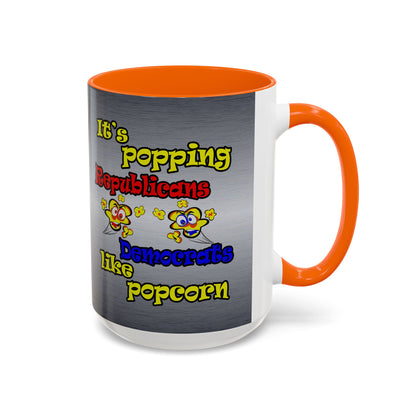 popping like popcorn - Accent Mug (brushed nickel)