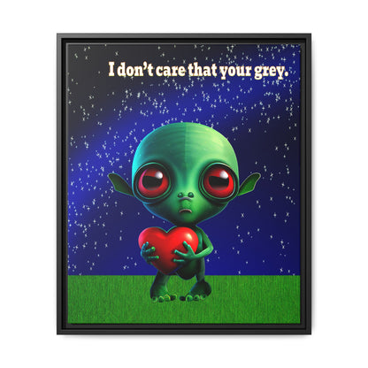 I don't care that your grey - framed canvas art ('snoops' background)