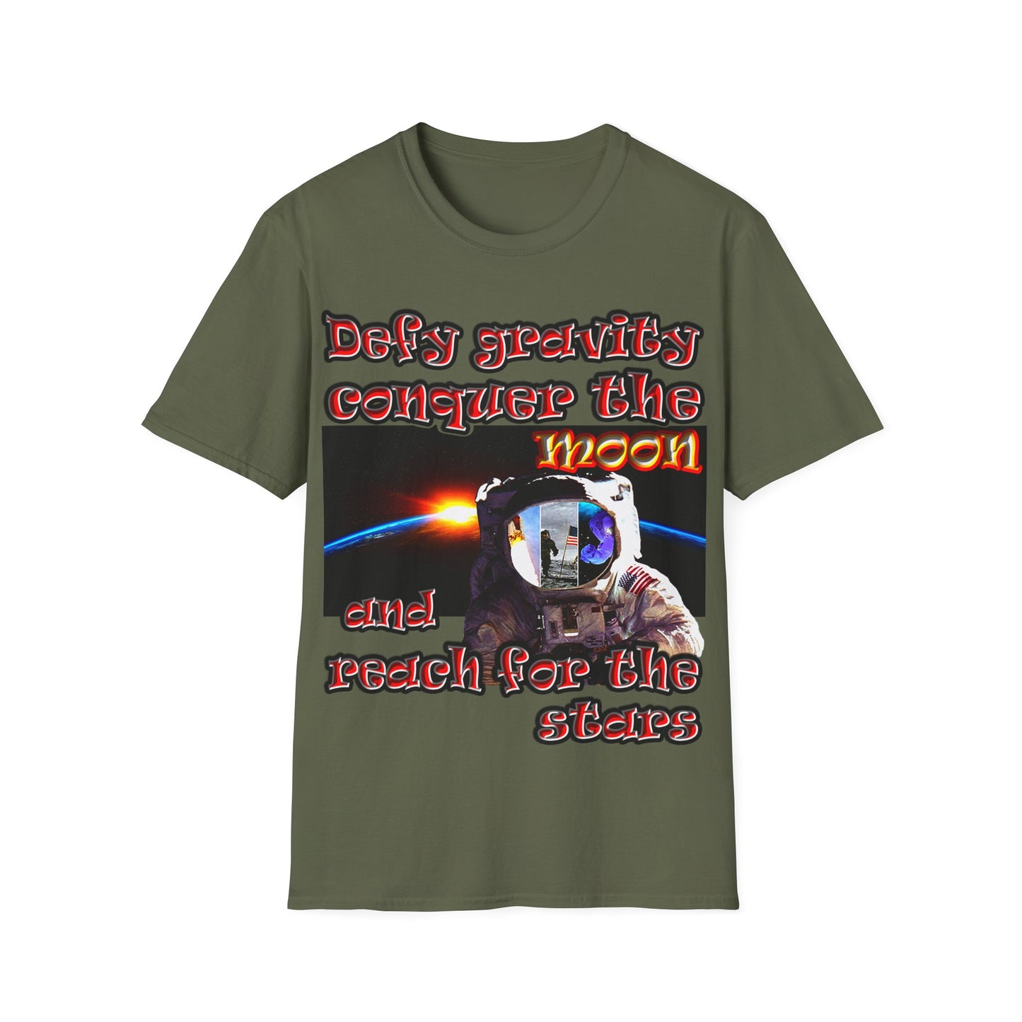 defy conquer reach - Unisex Softstyle T-Shirt