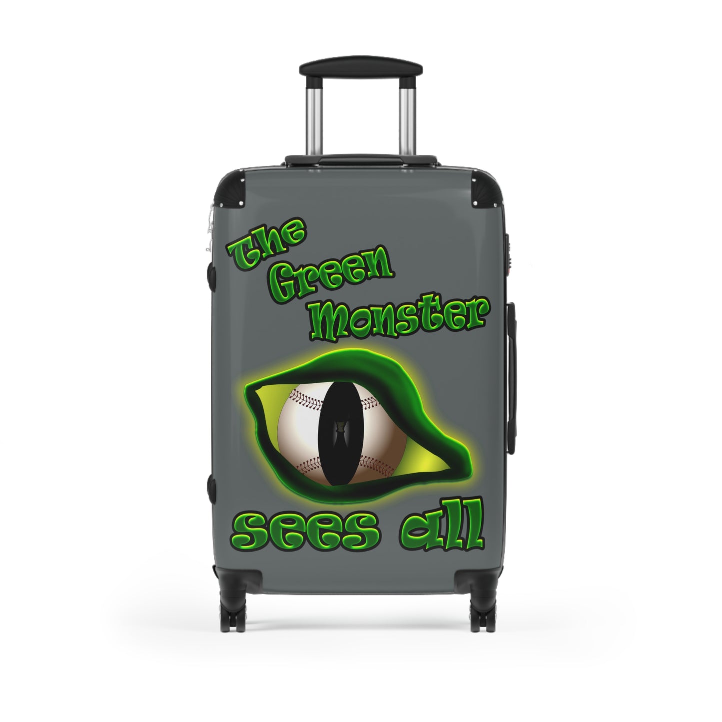 green monster - Suitcase (dark grey)
