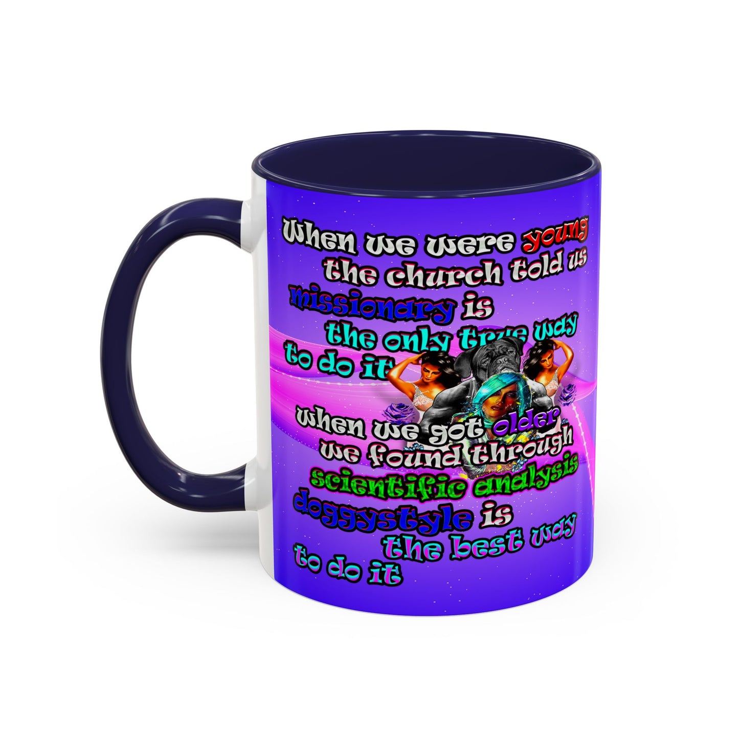 doggystyle - Accent Mug (purple-pink wave)