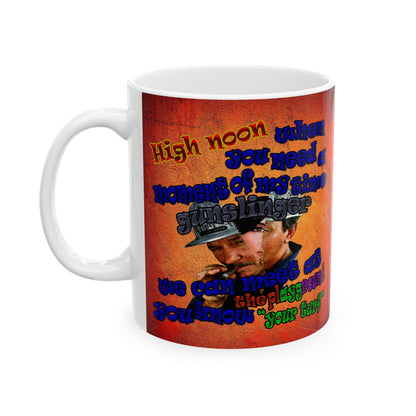 high noon - White Mug (burnt orange)