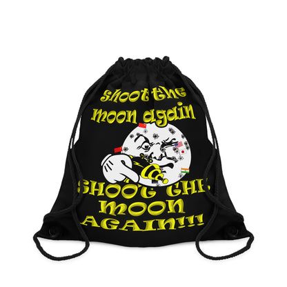 shoot the moon again - Drawstring Bag (black)