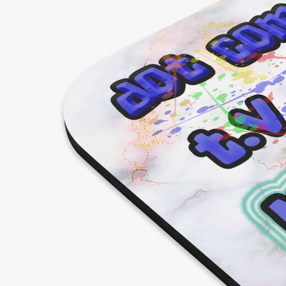 drop the beat - Mouse Pad (Rectangle) (white marble)