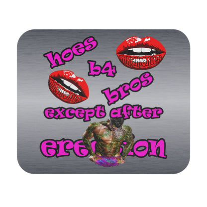 hoes b4 bros - Mouse Pad (Rectangle) (brushed nickel)