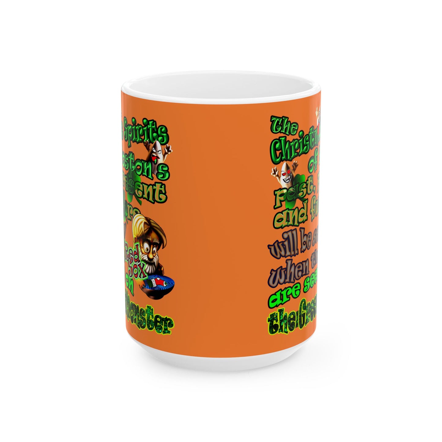 christmas spirits of boston - White Mug (crusta)