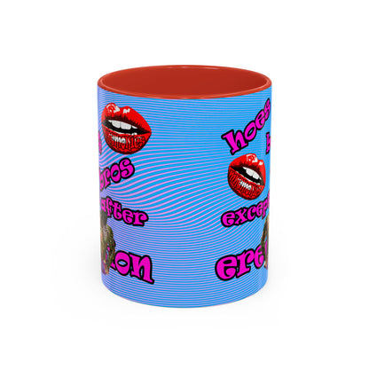 hoes b4 bros - Accent Mug (light blue-purple wave)