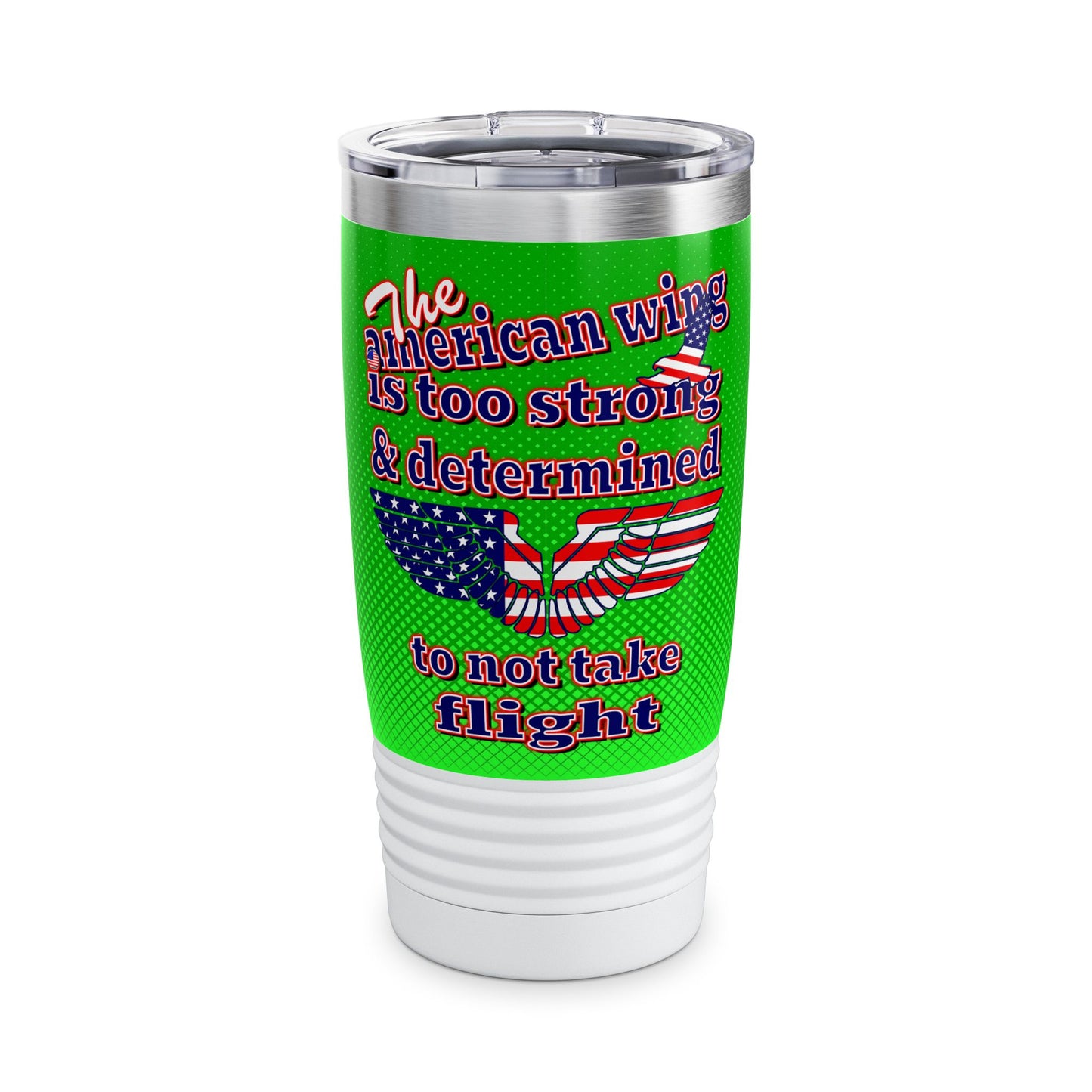 american wing - Ringneck Tumbler, 20oz (logo green)