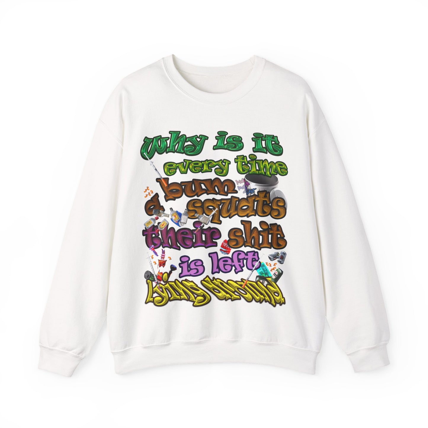 the bum's shit - Unisex Heavy Blend™ Crewneck Sweatshirt