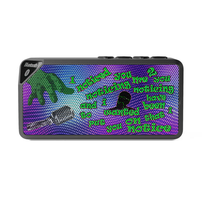 noticed you noticing - Jabba Bluetooth Speaker (purple wave)