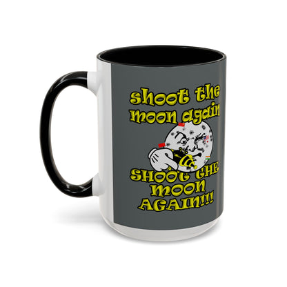 shoot the moon again - Accent Mug (dark grey)