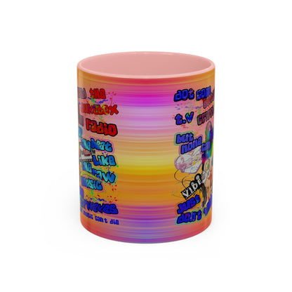 drop the beat - Accent Mug (color blur)