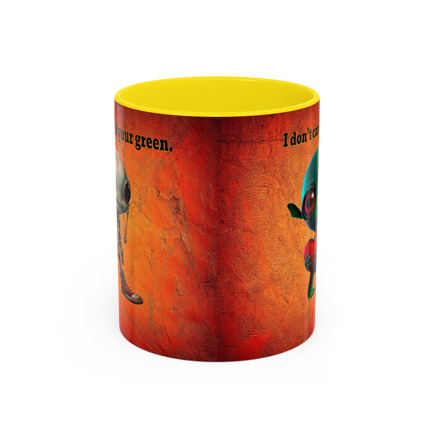 I don't care that your grey - Accent Mug (burnt orange)