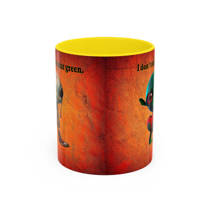 I don't care that your grey - Accent Mug (burnt orange)