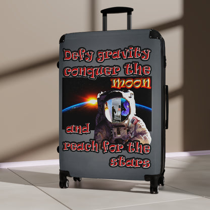 defy conquer reach - Suitcase (grey-light grey)