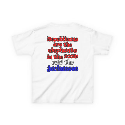 donkeys and elephants - Kids Heavy Cotton™ Tee