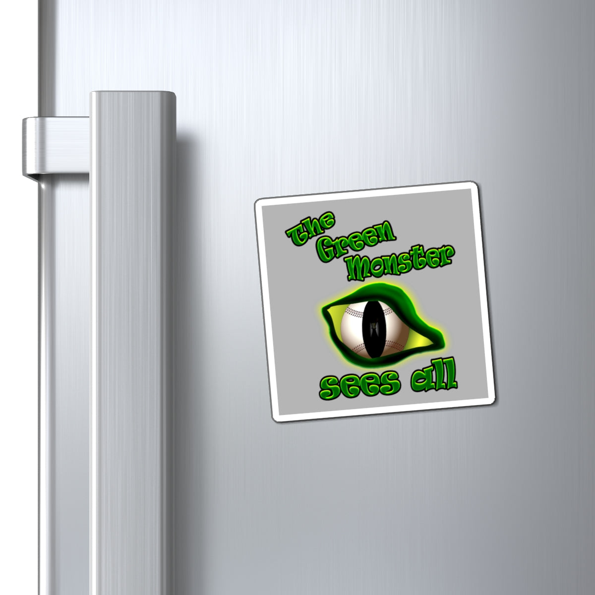 green monster - Magnets - (light grey)