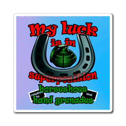 my luck - Magnets - (light blue-purple wave)