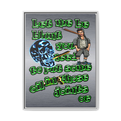 og - framed canvas art (brushed nickel)