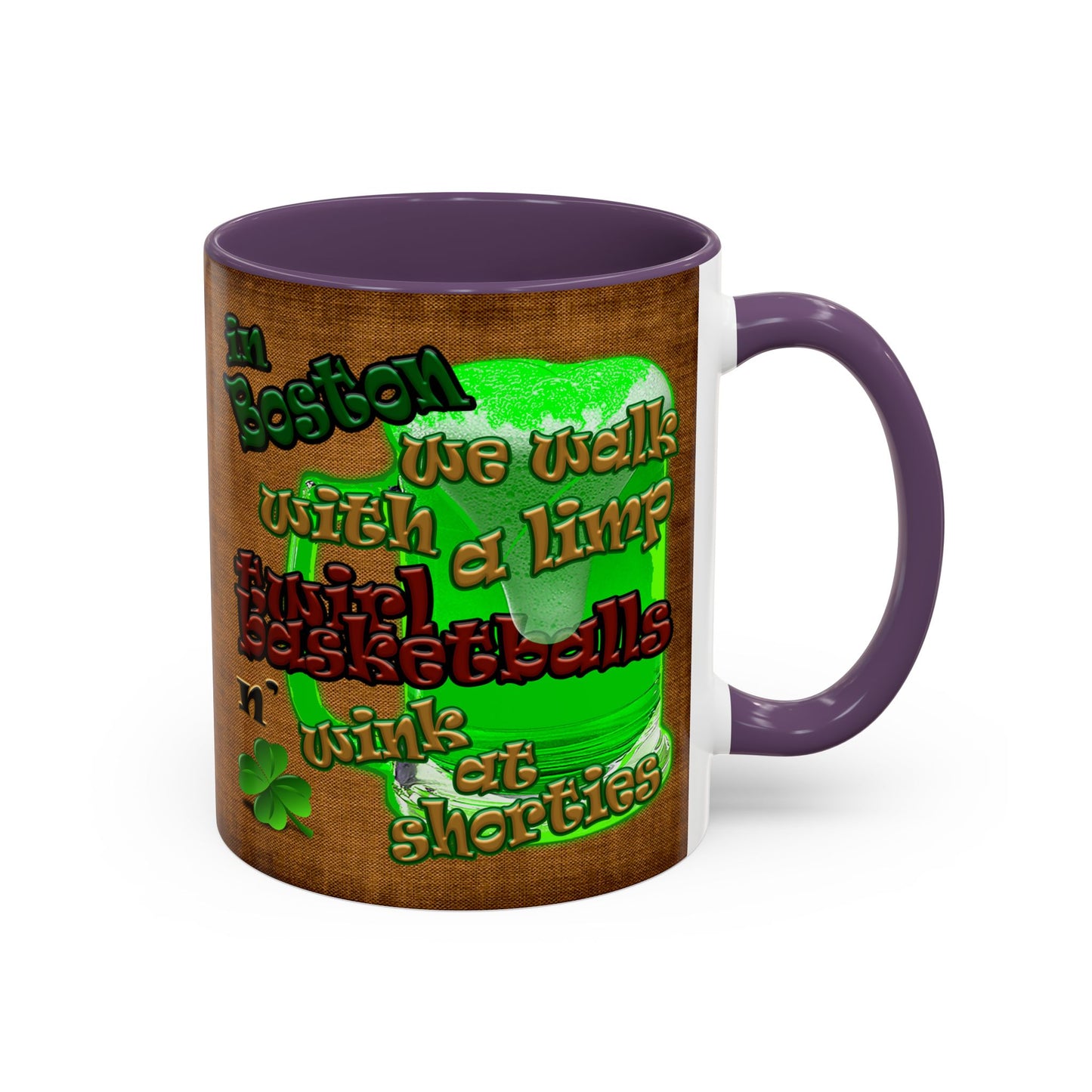 celtics logo - Accent Mug (brown papyrus)