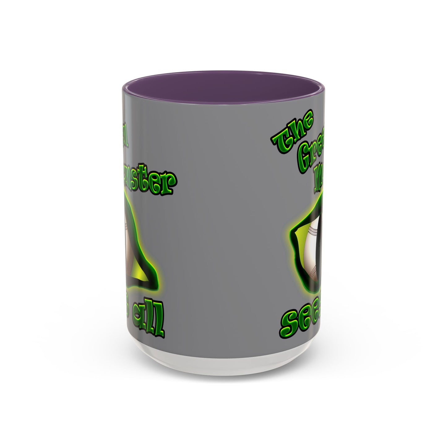 green monster - Accent Mug (grey)