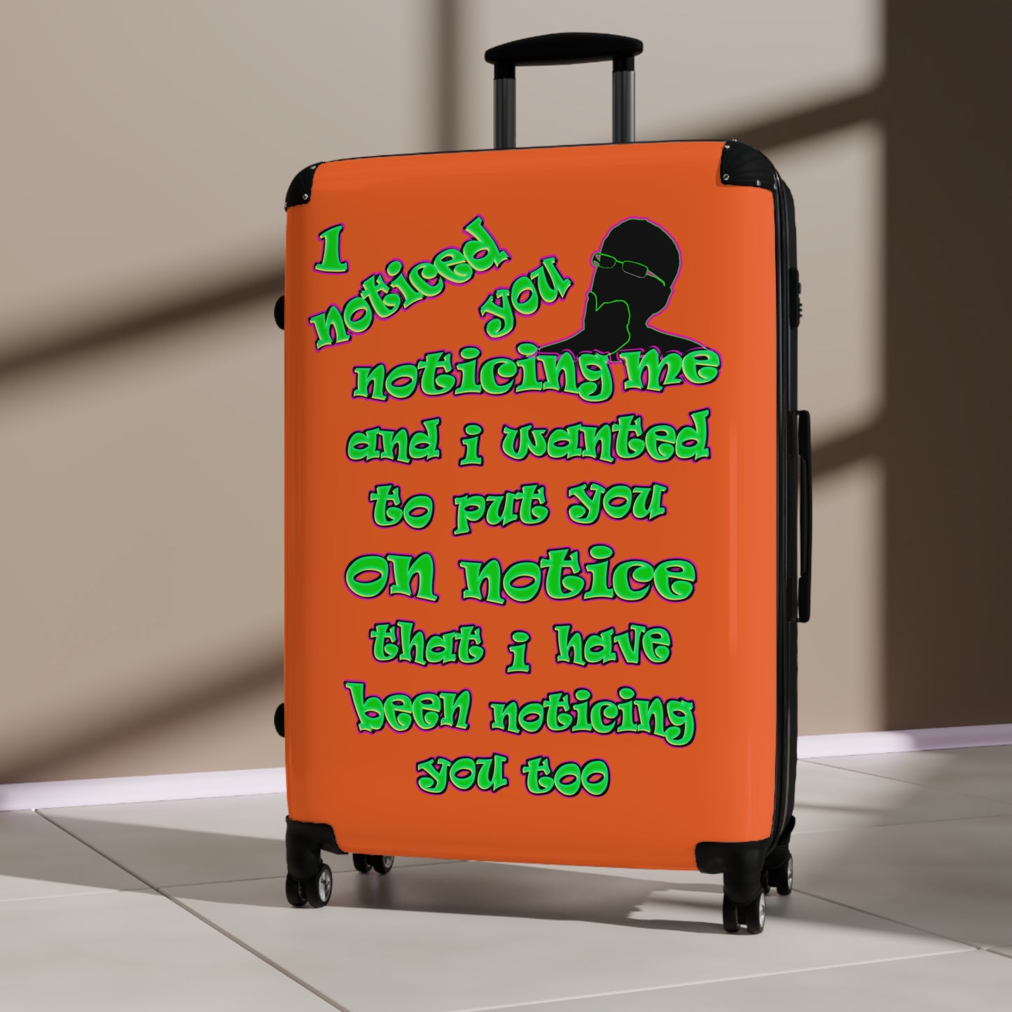 noticed you noticing - Suitcase (orange)