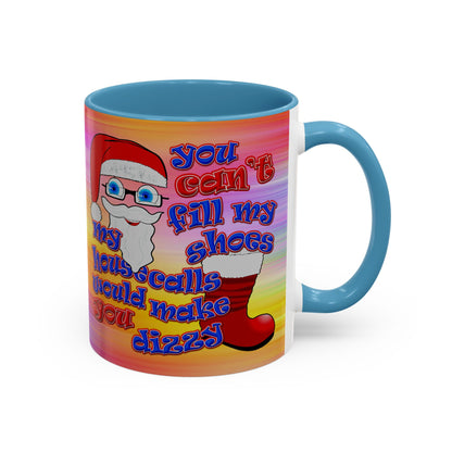santa's shoes - Accent Mug (color blur)
