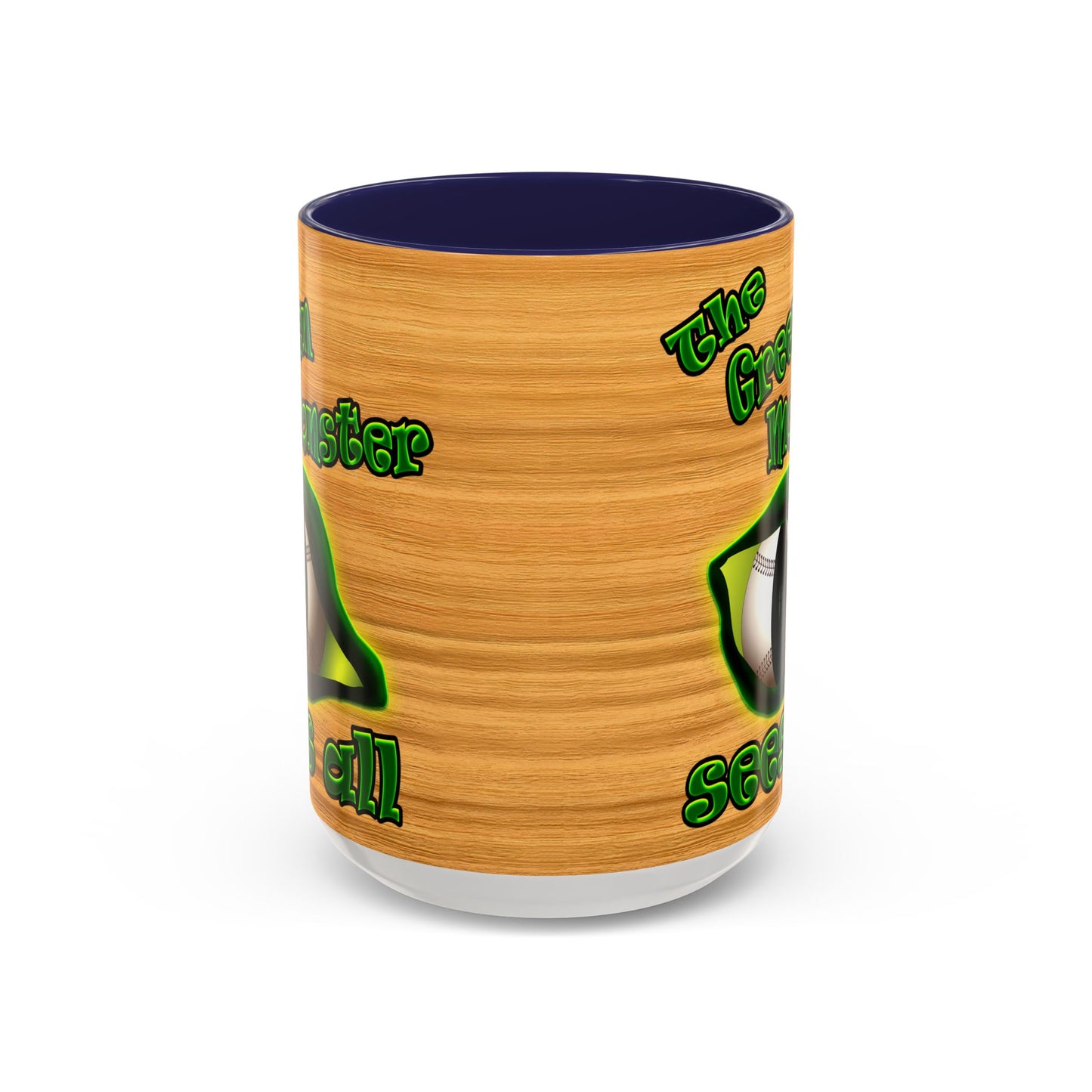 green monster - Accent Mug (butterscotch wood finish)