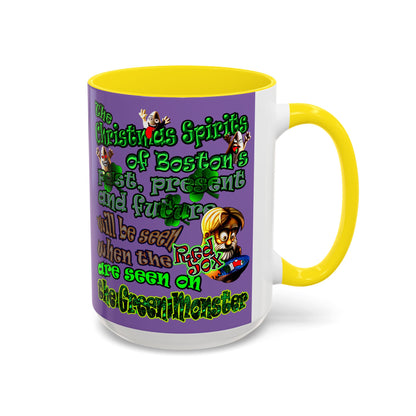 christmas spirits of boston - Accent Mug (light purple)