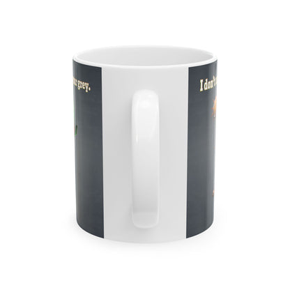 I don't care that your grey - White Mug (grey-light grey)