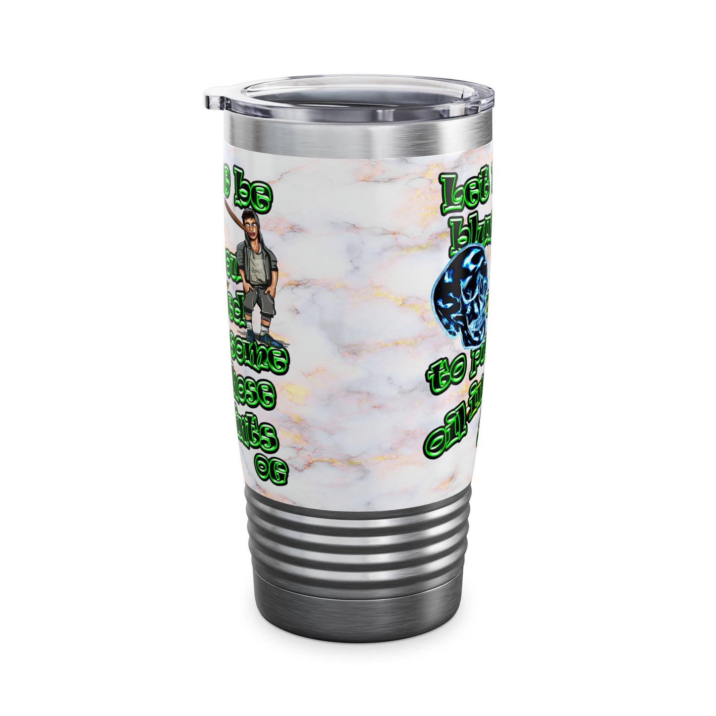 og - Ringneck Tumbler, 20oz (white marble)