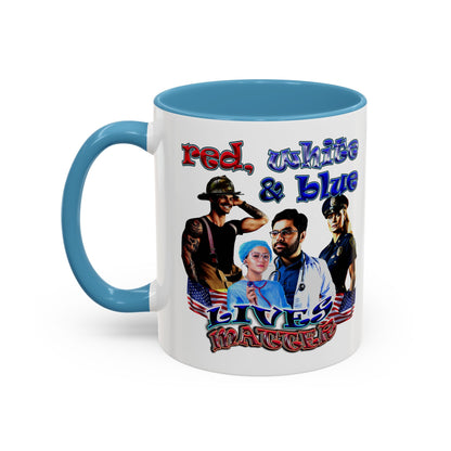 rw&b lives matter - Accent Mug (white)