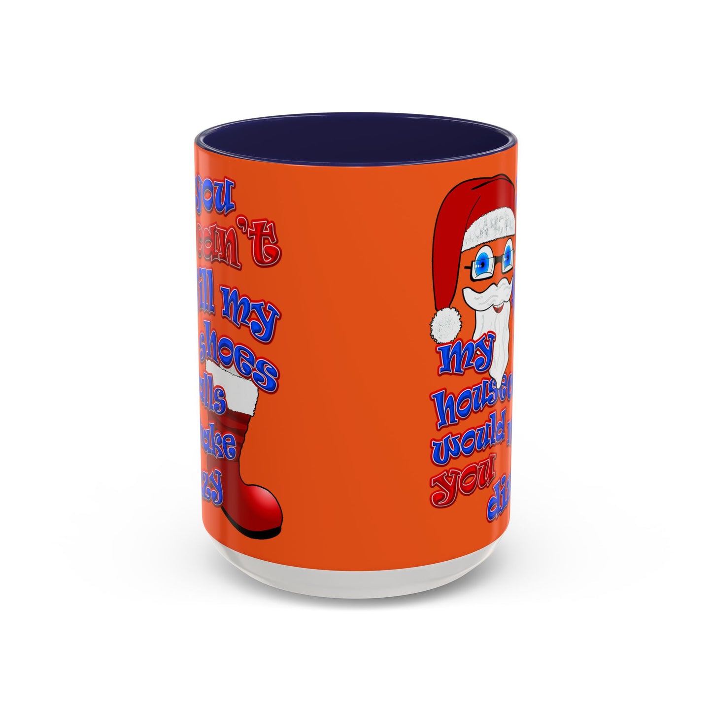 santa's shoes - Accent Mug (orange)