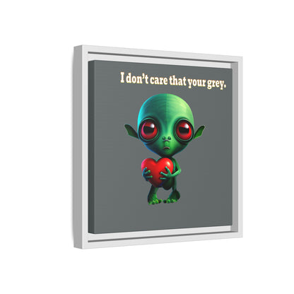 I don't care that your grey - framed canvas art (dark grey)