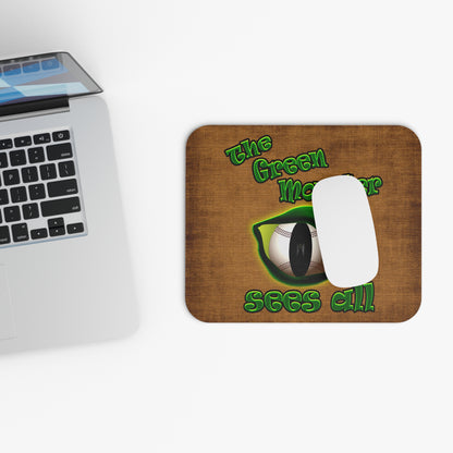 green monster - Mouse Pad (Rectangle) (brown papyrus)