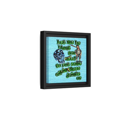og - framed canvas art (faded blue)