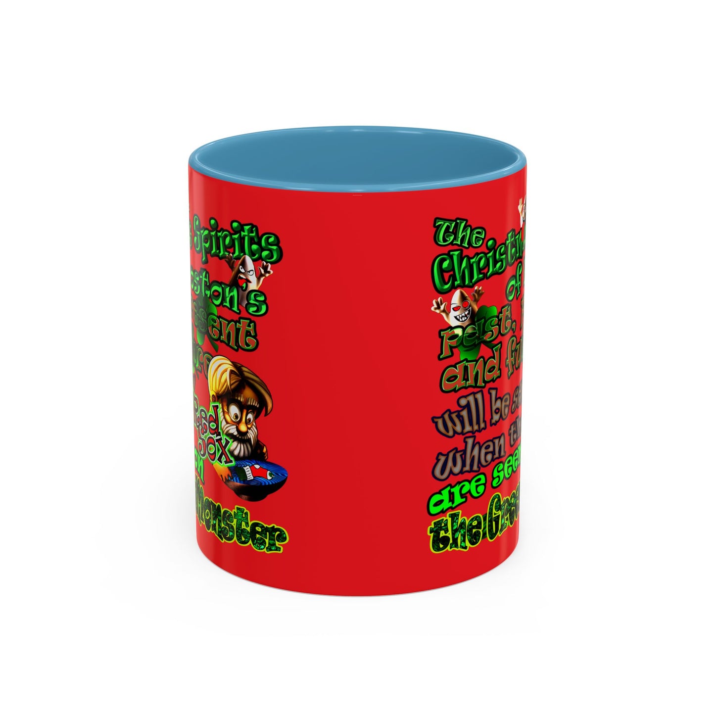 christmas spirits of boston - Accent Mug (red)