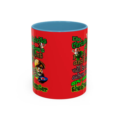 christmas spirits of boston - Accent Mug (red)