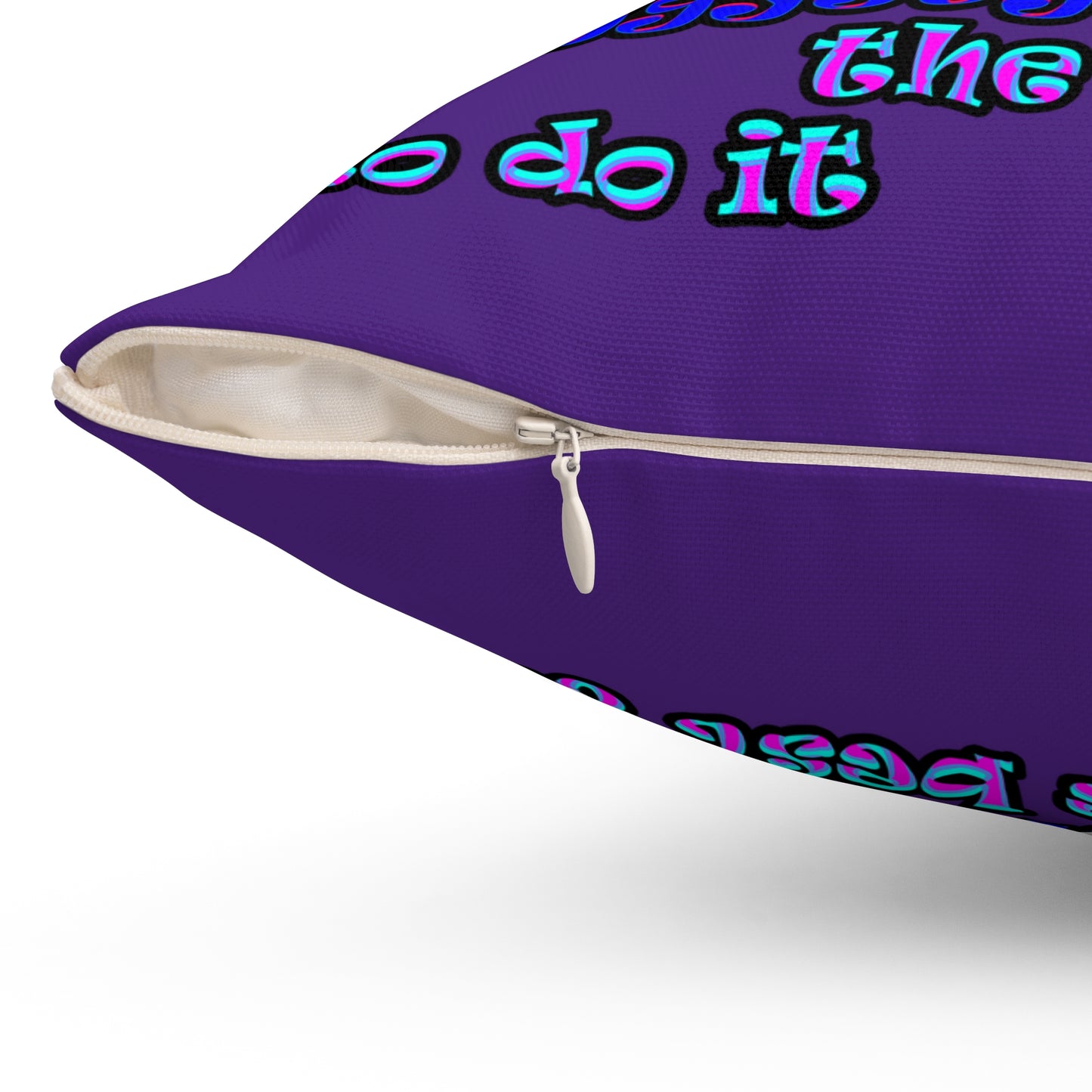 doggystyle - Spun Polyester Square Pillow - (purple)
