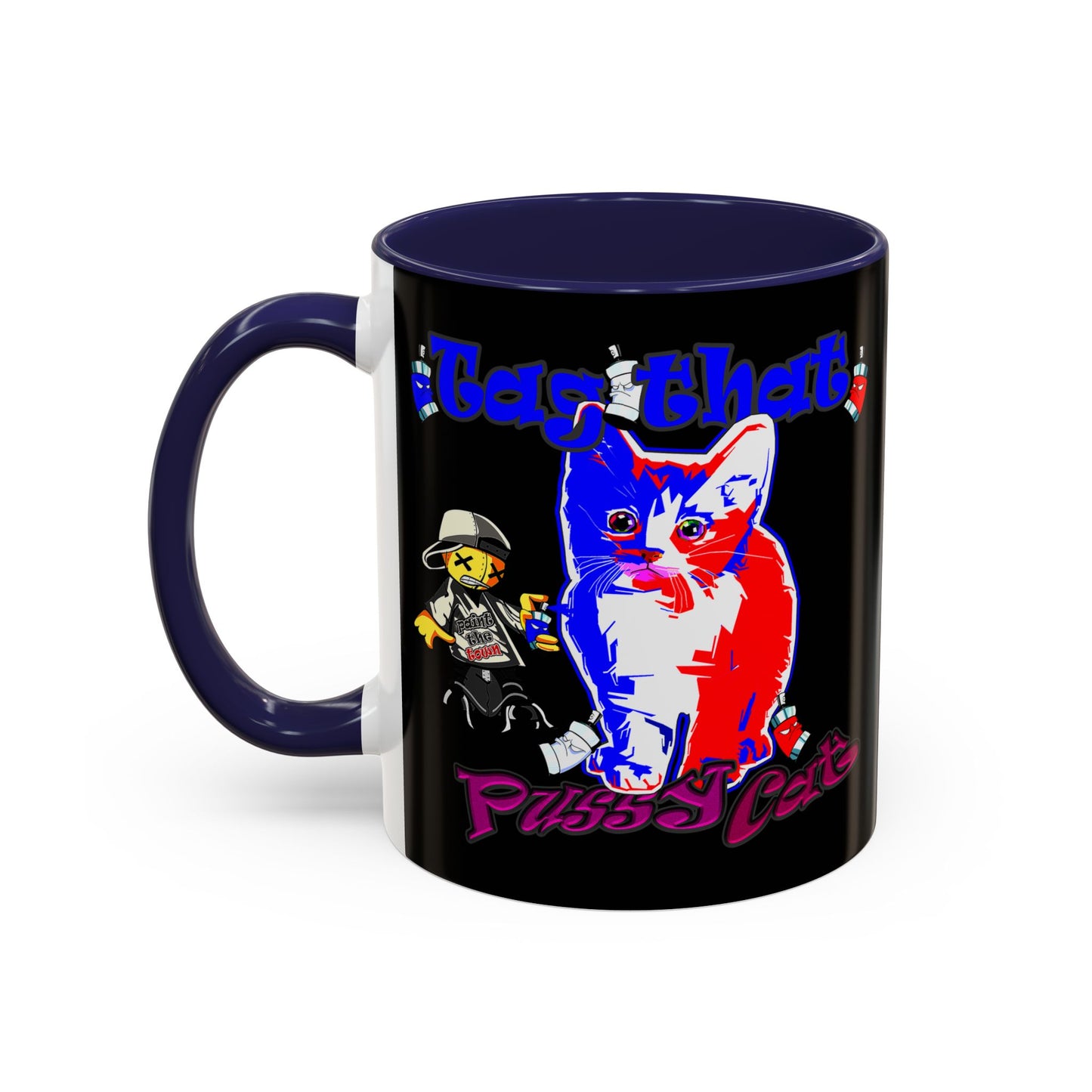 tag that - Accent Mug (black)
